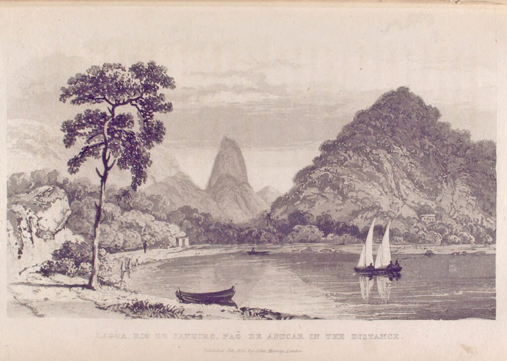 Print of Sugarloaf in Rio de Janeiro (1825)