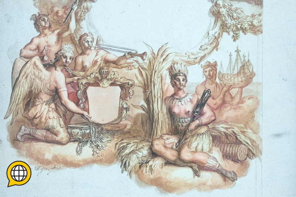 Frontispice Allegory about Brazil by Ottmar Eiliger the Young